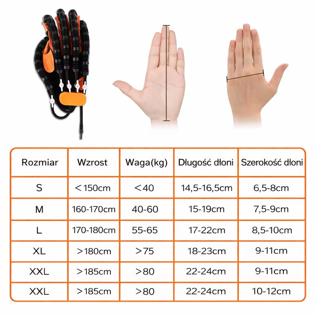 Rękawice do Rehabilitacji Rąk +GRATISY